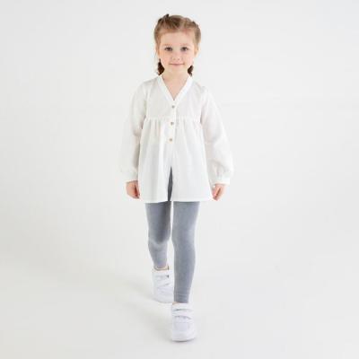 Леггинсы для девочки MINAKU: Casual Collection KIDS, цвет серый, рост 98 см