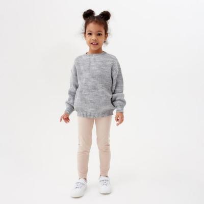 Леггинсы для девочки MINAKU: Casual Collection KIDS, цвет жемчужный, рост 128 см