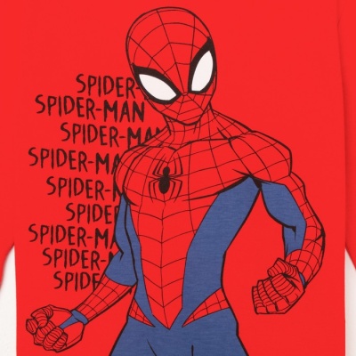 Футболка с длинным рукавом MARVEL "Spider man hero", рост 122-128 (34), красный