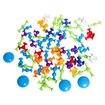 Конструктор «Забавные присоски», 76 деталей, уценка