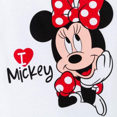 Футболка "Minnie 2", Минни Маус, р. 32, рост 110-116 см, белый