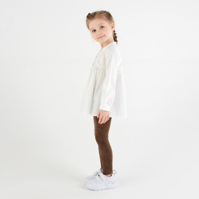 Леггинсы для девочки MINAKU: Casual Collection KIDS, цвет коричневый, рост 98 см