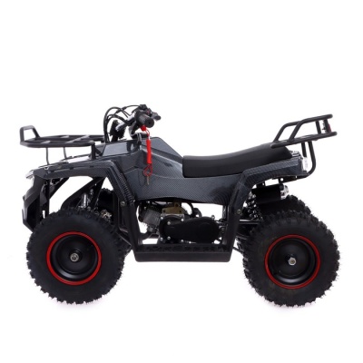 Квадроцикл бензиновый ATV GR6.40 - 49cc, цвет чёрный карбон, уценка (скол пластика у руля)