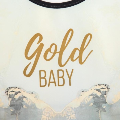 Нагрудник для кормления «Gold baby» непромокаемый на липучке