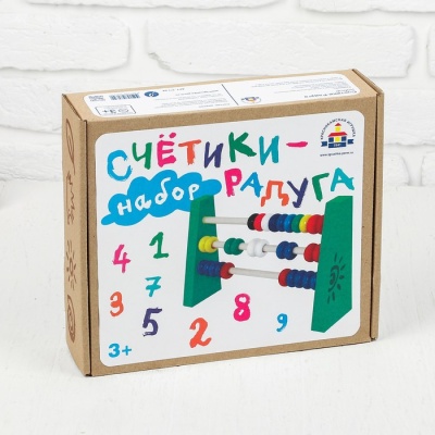 Счетики - Радуга, костяшка 2 × 1 см